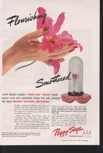 1940 peggy sage manicure - sage,