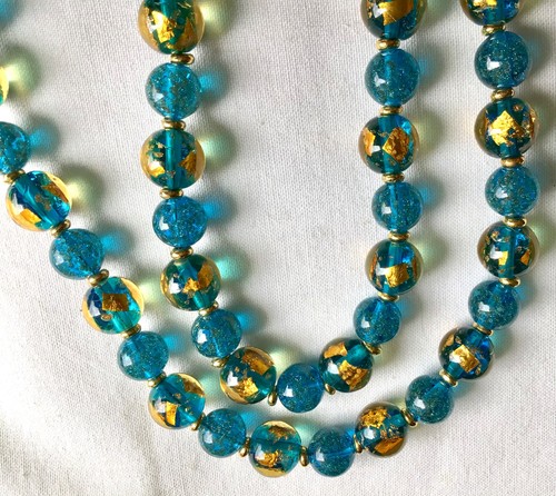 🌟Collier perles verre de