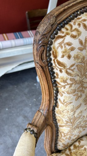 Fauteuil louis estampillé - xv,