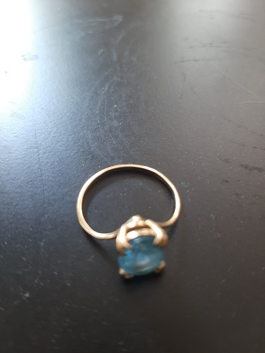 Bague aigues marine avec - bague,