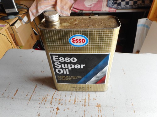 Bidon huile esso super - bidon,
