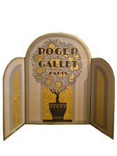 Rare & Stunning ROGER & GALLET Tryptych Art Deco Perfume Display Stand