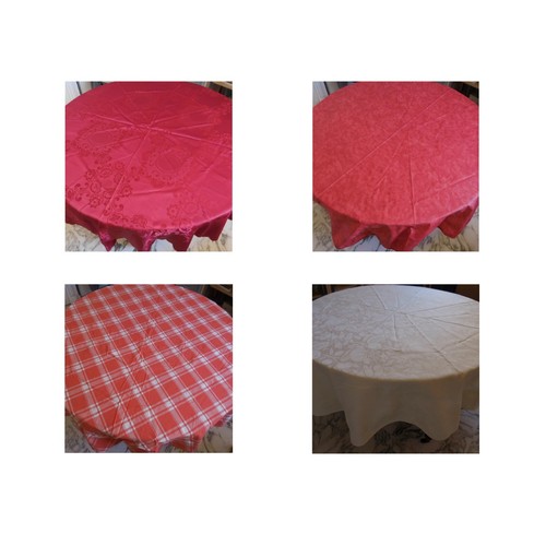 Nappes rondes vintage art - 4,