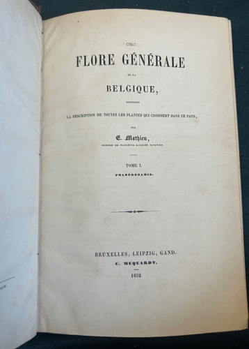 Flore générale la - de,