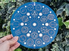 Disc 20cm Shield of Hermes / Lakhovsky H9+. Universal Radionic Protection