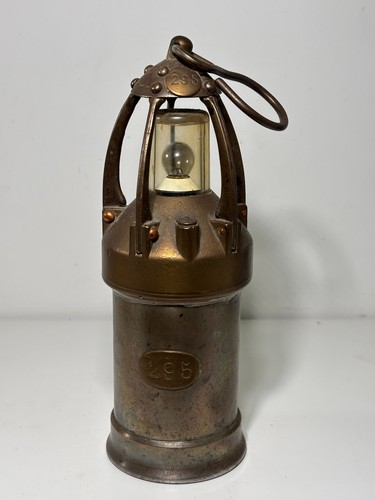 Lampe mineur ancienne - de,