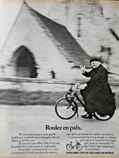1975 SOLEX 3800 PRESS AD RIDE IN PEACE - BICYCLE SOLEX