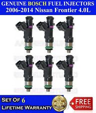  Genuine Bosch 6x  Fuel Injectors For 2006-2014 Nissan Frontier Xterra 4.0