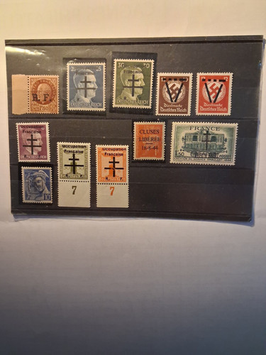 Timbres liberation allemands - timbres,