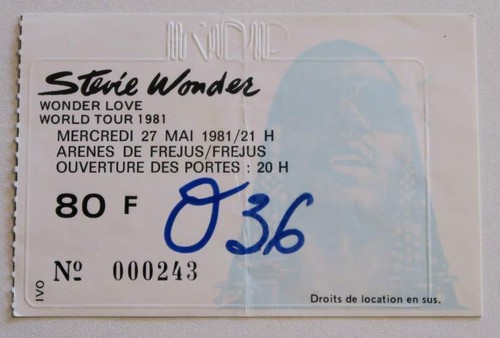 Stevie wonder rare billet - stevie,