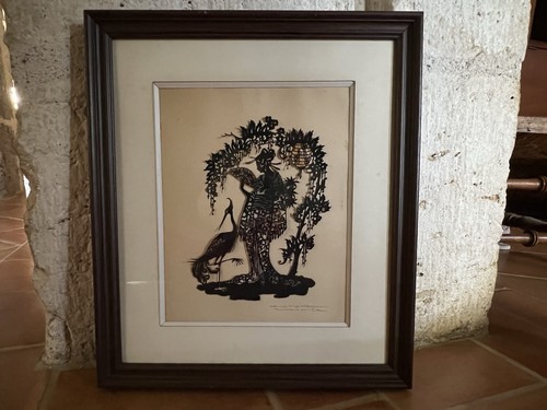 Silhouette geisha papier - geisha,