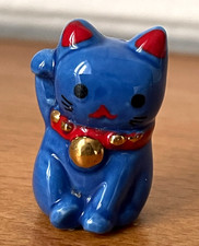 RARE Fève CHAT Bleu Japon