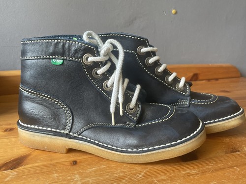 Kickers cuir bleu - 34, rares