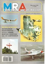 MRA N°616 DRAGONFLY GLIDER / NOISER FOR ELECTRIC MODELS / AVAC