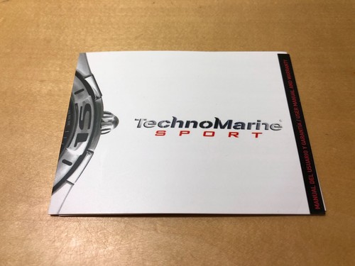 Technomarine sport manuel - technomarine,