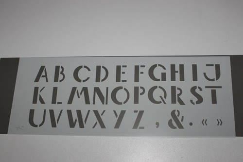Pochoir plastique lettre - plastique,