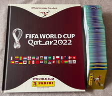 PANINI SET COMPLET WORLD CUP QATAR 2022 + EMPTY HARDCOVER ALBUM VIDE MINT