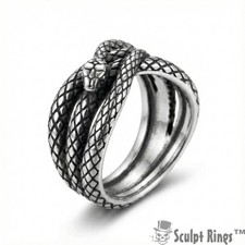 Bague serpent enroulé Sculpt