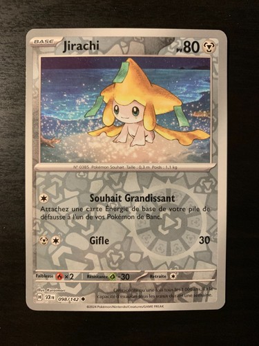 Carte pokémon reverse jirachi - carte,