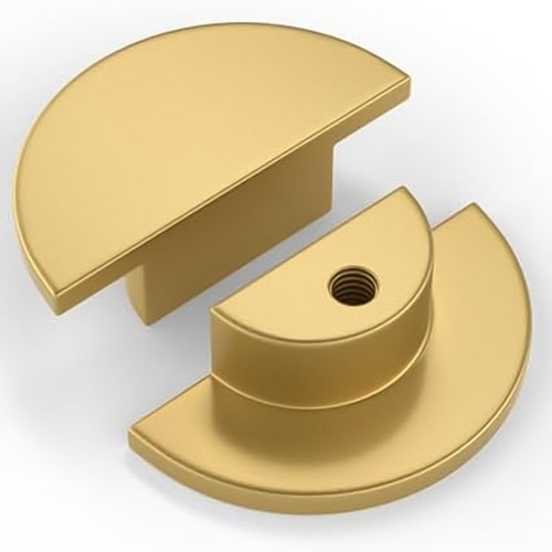 Boutons dorés demi lune
