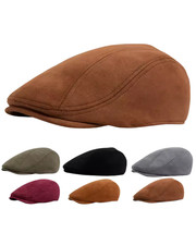 Béret Gatsby en daim unisexe