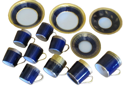 Lot tasses sous - de, sous-tasses