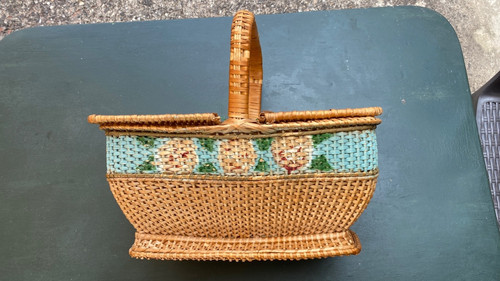 Ancien panier osier - ancien,