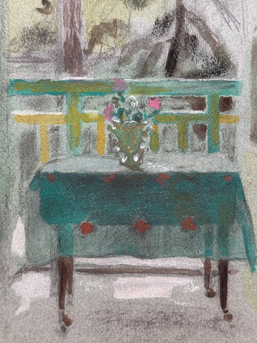 Dessin ancien nature morte et - ancien,