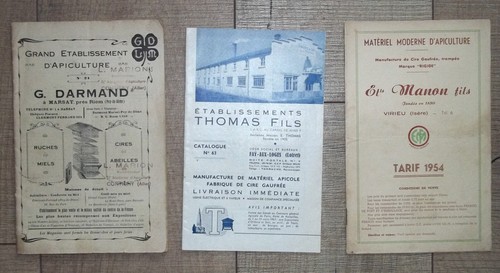 Lot catalogues apiculture - catalogues,