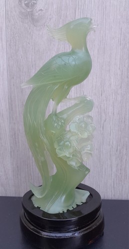 Sculpture oiseau fleurs - oiseau, pierre