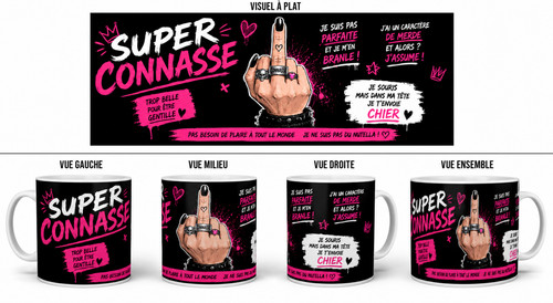 Mug humoristique super - ",