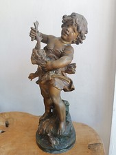 Auguste MOREAU Sculpture in Rule "The Duck Child" Gold Medal