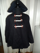 ASOS: CAPE A CAPUCHE DUFFLE-COAT NOIRE COTON STRETCH TAILLE 38 TBE