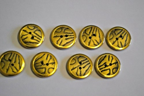 Boutons dorés aspect - 8,