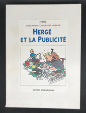 HERGE - HOMMAGE - HERGE ET LA PUBLICITE - COFFRET - 20 ILLU + CALQUES ( BE/TBE )
