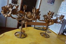 2 girandoles pour 5 bougies