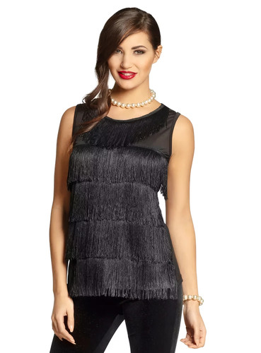 Flapper top noir haut sans - flapper,