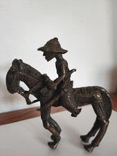 Antique African Art Bronze Knight