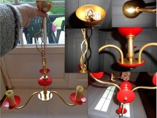 LUSTRE 3 BRANCHES VINTAGE EN