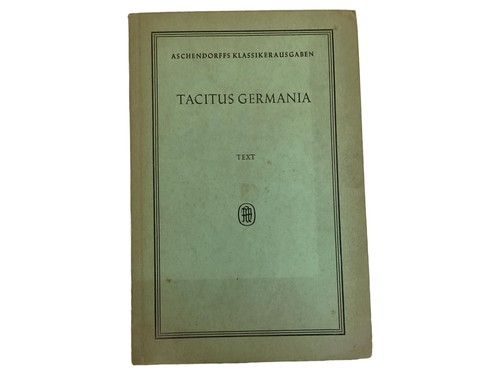Tacite germanie aschendorff - tacite,