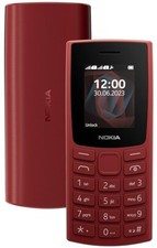 Nokia All-new 105 Single Sim Keypad Phone with Open Box Long-Lasting Battery Red