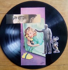 33 Rpm Vinyl Collage - THE YELLOW PHONE (dIsney Mickey Little Girl)