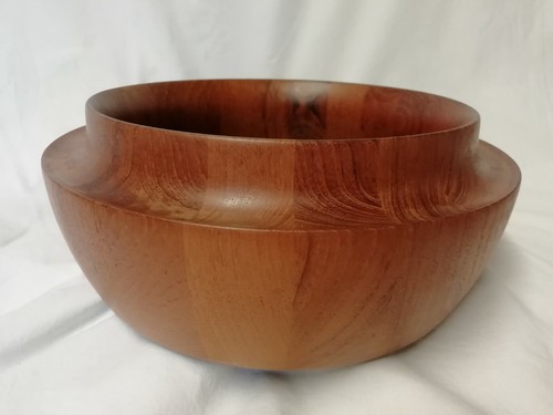 Vintage teak bowl mid century - bowl,