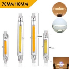 78mm 118mm 7W 15W 28W Dimmable R7s LED Maïs Ampoule Céramique Verre Lampe Tube