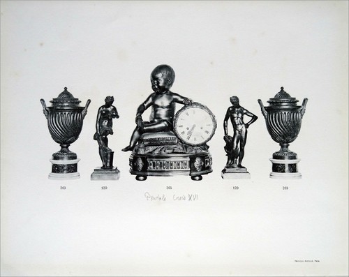 Pendule louis xvi objets de - &,