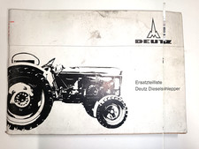 TRACTEUR MANUEL CATALOGUE PIECES DETACHEES DEUTZ D4005 LUFTGEKUHLT SCHEMAS 1970