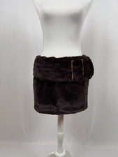 Mini-jupe ceinture en fourrure