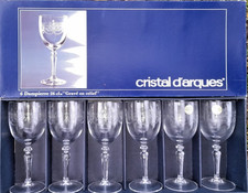 Cristal d'arques  6 Verres a
