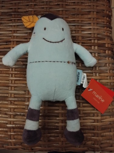Doudou peluche aubergine - doudou, bleu