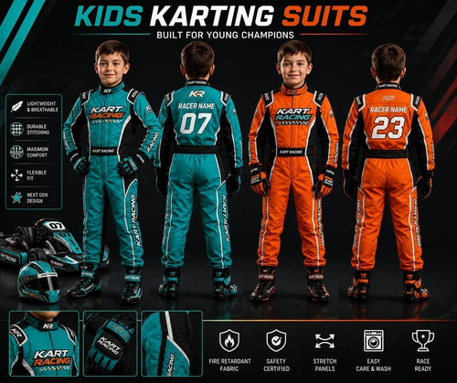 Kids karting suit cik fia - karting,